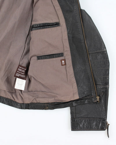 Vintage 90's Danier Leather Zip Up Biker Jacket - L