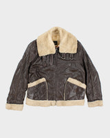 Vintage 70's Sears Heavyweight Shearling Jacket - L