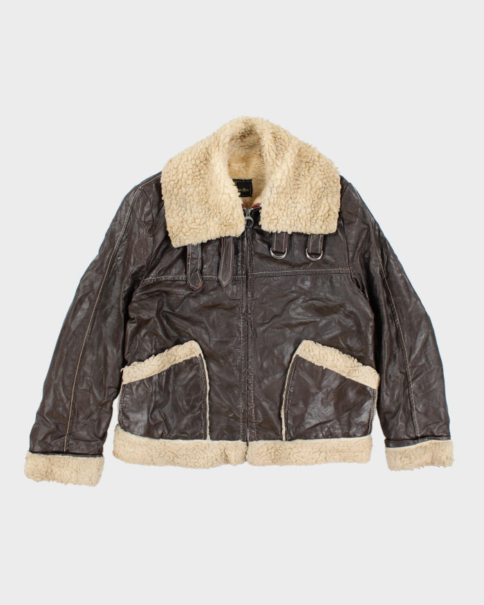 Vintage 70's Sears Heavyweight Shearling Jacket - L