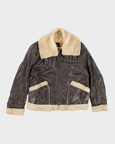 Vintage 70's Sears Heavyweight Shearling Jacket - L