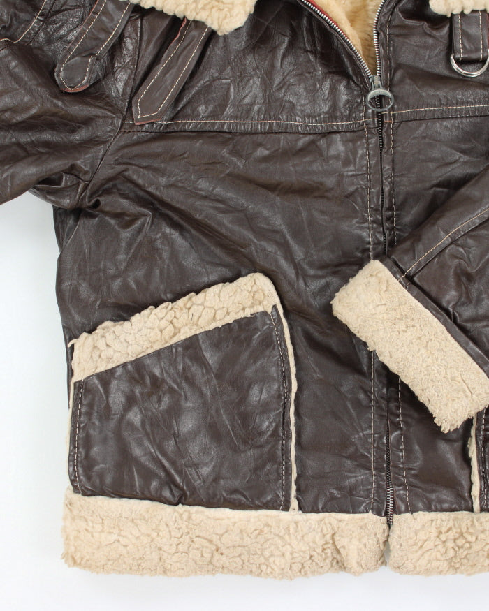 Vintage 70's Sears Heavyweight Shearling Jacket - L