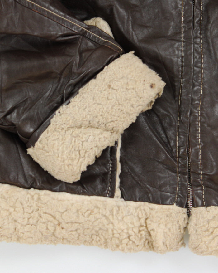 Vintage 70's Sears Heavyweight Shearling Jacket - L