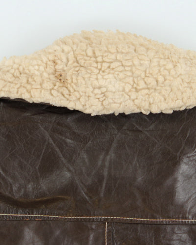 Vintage 70's Sears Heavyweight Shearling Jacket - L