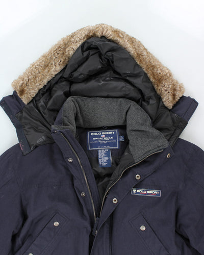Vintage 90's Polo Sport Heavyweight Puffer Hooded Expedition Jacket - L