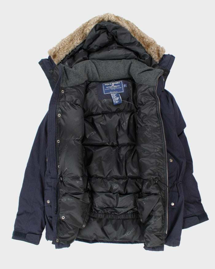 Vintage 90's Polo Sport Heavyweight Puffer Hooded Expedition Jacket - L
