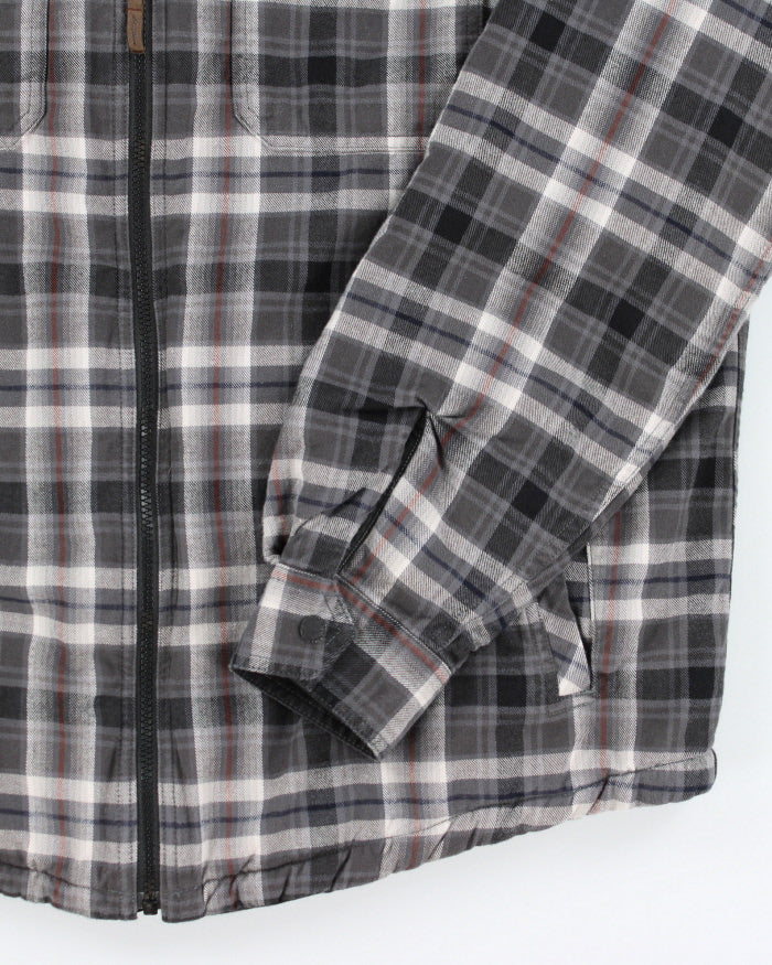 Vintage Eddie Bauer Heavyweight Lined Zip Up Shacket - L