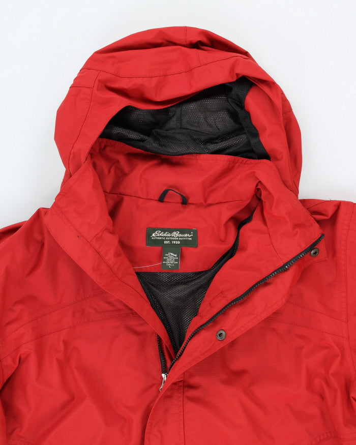 Vintage 90's Eddie Bauer Lined Hooded Rain Jacket - L