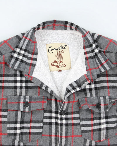 Vintage 90's Heavyweight Lined Button Up Shacket - XL