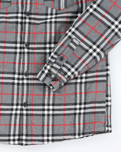 Vintage 90's Heavyweight Lined Button Up Shacket - XL