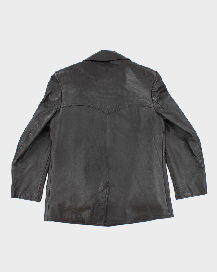 Vintage Hudson's Bay Lined Leather Jacket - M