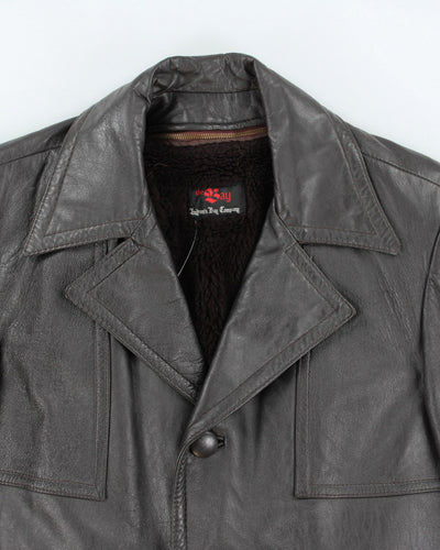 Vintage Hudson's Bay Lined Leather Jacket - M
