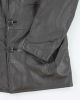 Vintage Hudson's Bay Lined Leather Jacket - M