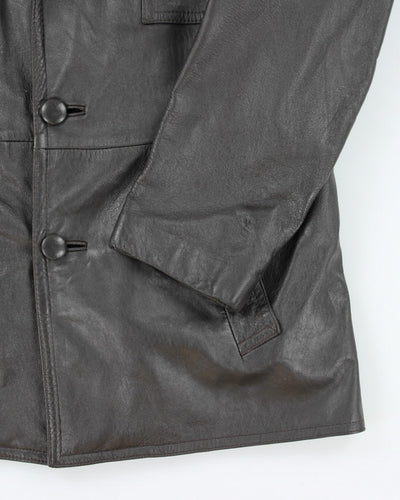 Vintage Hudson's Bay Lined Leather Jacket - M
