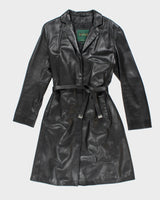 Vintage Danier Long Leather Jacket - S