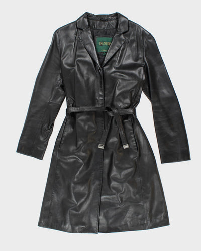 Vintage Danier Long Leather Jacket - S