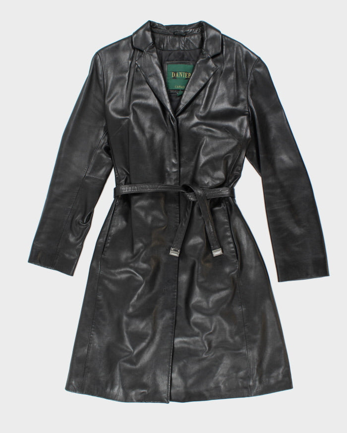 Vintage Danier Long Leather Jacket - S