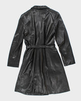 Vintage Danier Long Leather Jacket - S