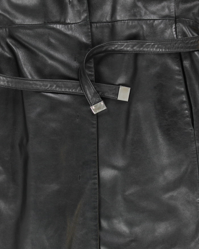 Vintage Danier Long Leather Jacket - S