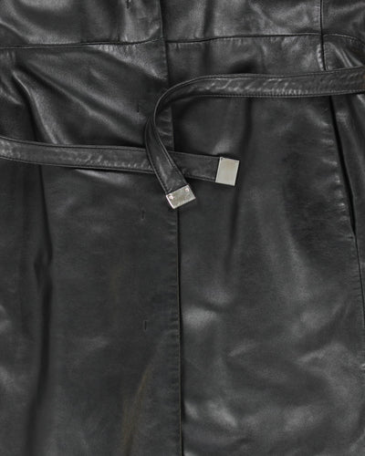 Vintage Danier Long Leather Jacket - S