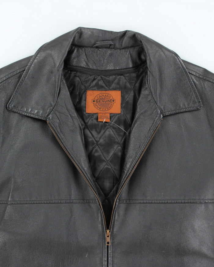 Vintage Canada Sportwear Leather Jacket - L