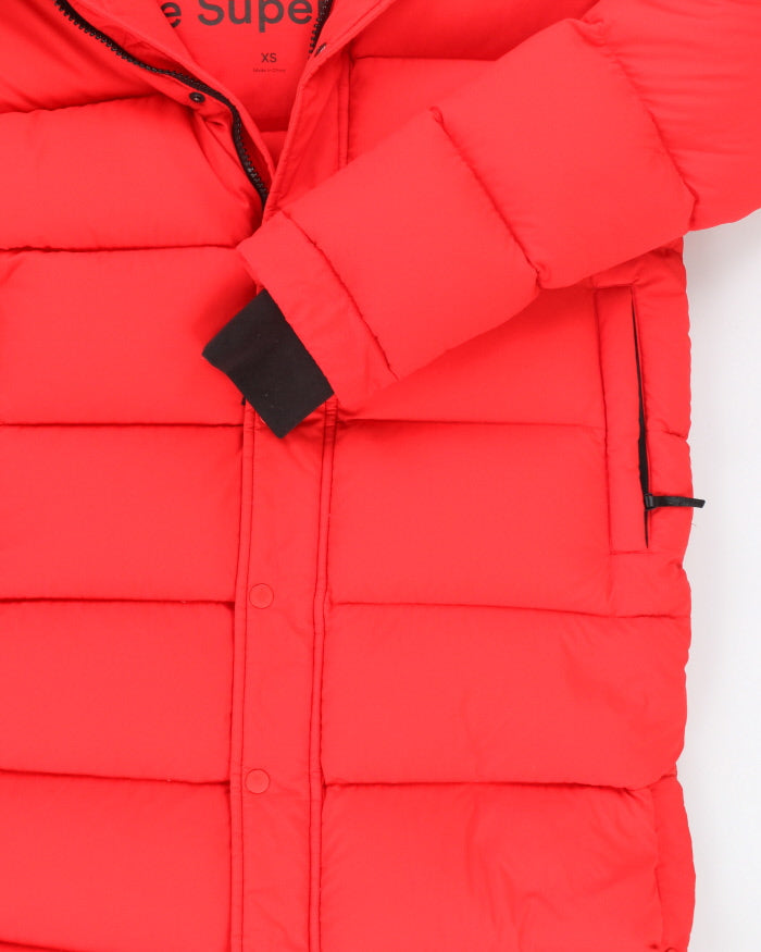 Vintage TNA Super Puff Long Quilted Hooded Jacket - XS