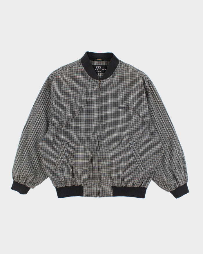 Vintage 90's Balenciaga Oversized Patterned Bomber Jacket - XL