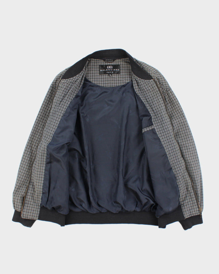 Vintage 90's Balenciaga Oversized Patterned Bomber Jacket - XL
