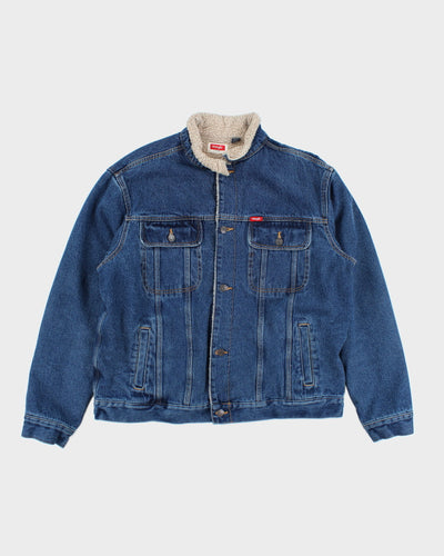 Vintage 90's Wrangler Heavyweight Teddy Lined Denim Jacket - XL