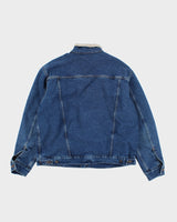Vintage 90's Wrangler Heavyweight Teddy Lined Denim Jacket - XL