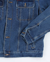 Vintage 90's Wrangler Heavyweight Teddy Lined Denim Jacket - XL