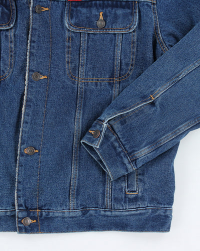 Vintage 90's Wrangler Heavyweight Teddy Lined Denim Jacket - XL