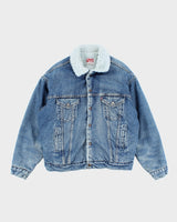 Vintage 90's Levi's Heavyweight Teddy Lined Denim Jacket - M