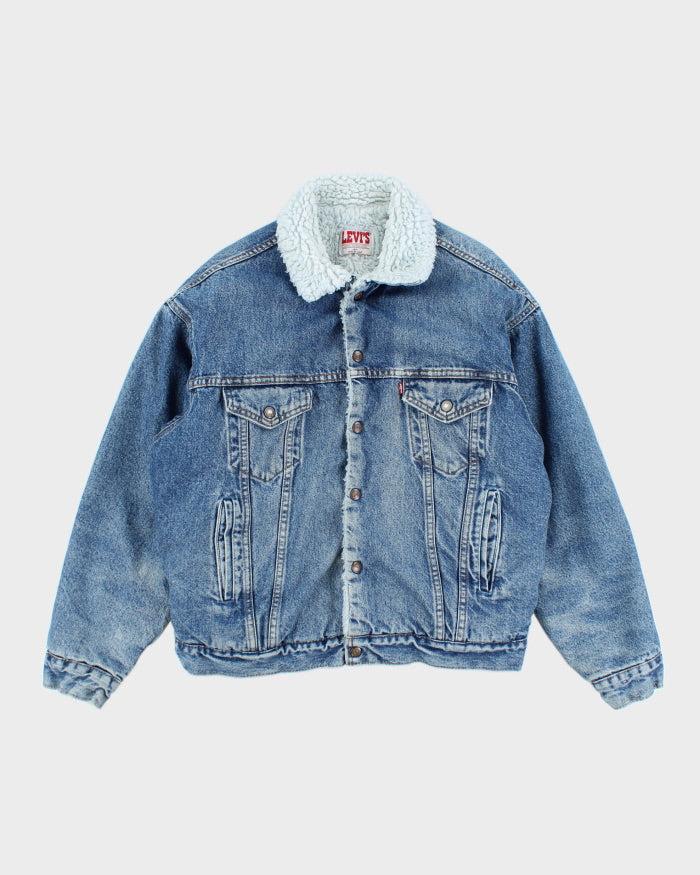 Vintage 90's Levi's Heavyweight Teddy Lined Denim Jacket - M
