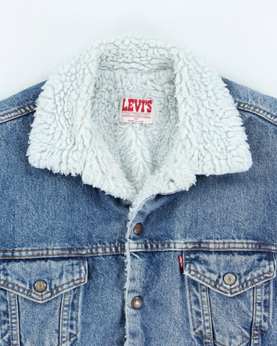 Vintage 90's Levi's Heavyweight Teddy Lined Denim Jacket - M