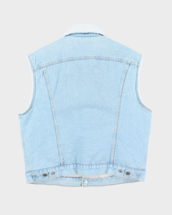 Vintage 90's Levi's Heavyweight Teddy Lined Denim Gilet - XL