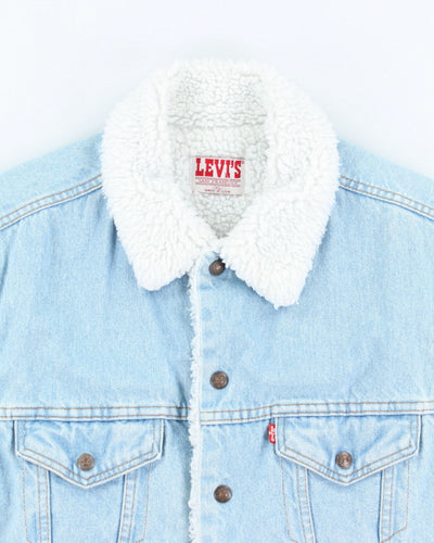 Vintage 90's Levi's Heavyweight Teddy Lined Denim Gilet - XL