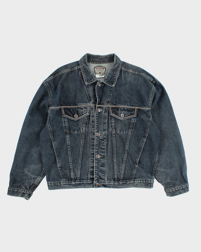 Vintage 90's Oversized Dark Wash Denim Jacket - XL