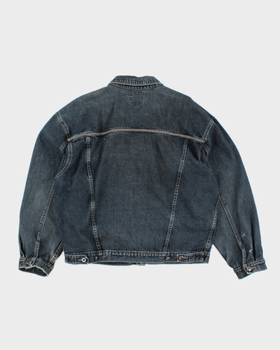Vintage 90's Oversized Dark Wash Denim Jacket - XL