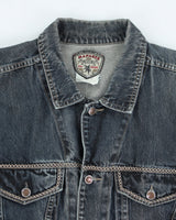 Vintage 90's Oversized Dark Wash Denim Jacket - XL