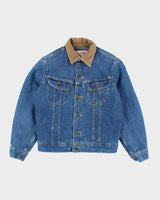 Vintage Lee Storm Riders Medium Wash Denim Lined Jacket - M