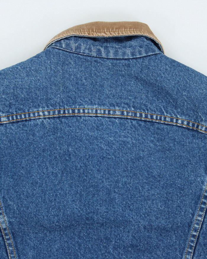 Vintage Lee Storm Riders Medium Wash Denim Lined Jacket - M