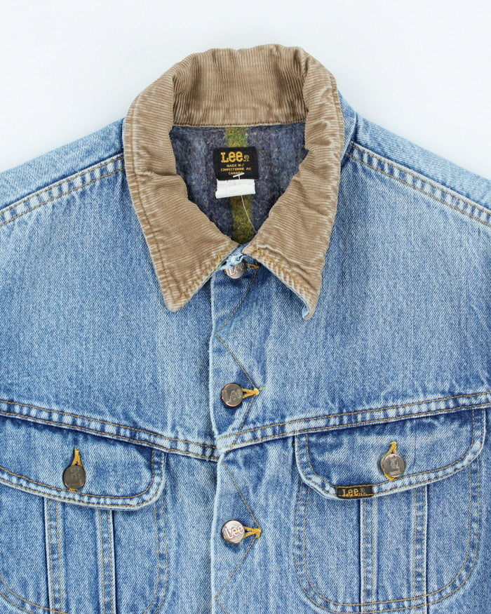 Vintage 80's Lee Lined Heavyweight Denim Jacket - M