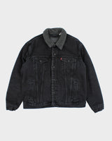 Vintage Levi's Heavyweight Teddy Lined Denim Jacket - L