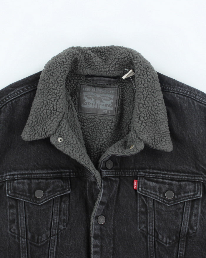 Vintage Levi's Heavyweight Teddy Lined Denim Jacket - L