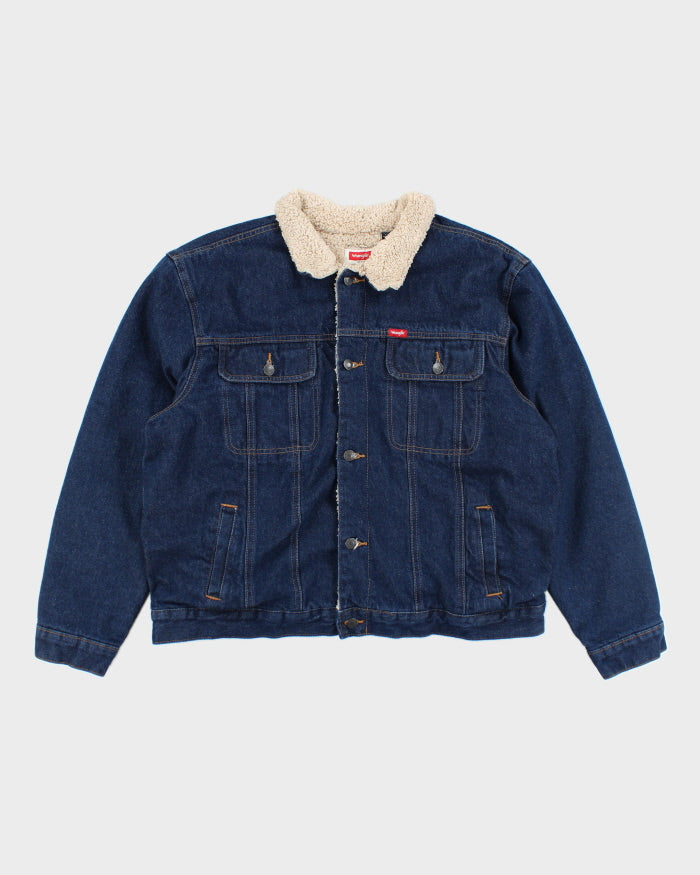 Vintage 90's Wrangler Heavyweight Lined Denim Jacket - XL