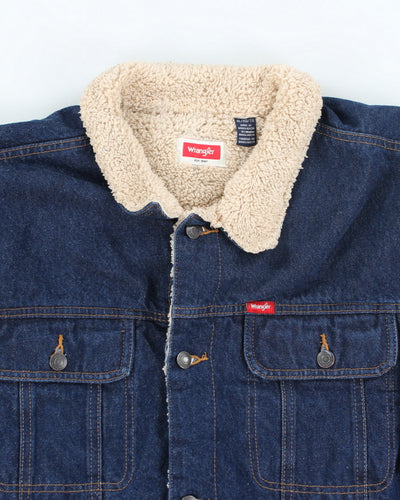 Vintage 90's Wrangler Heavyweight Lined Denim Jacket - XL