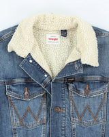 Vintage Wrangler Lined Heavyweight Denim Jacket - L