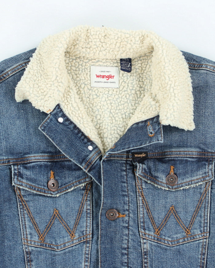 Vintage Wrangler Lined Heavyweight Denim Jacket - L