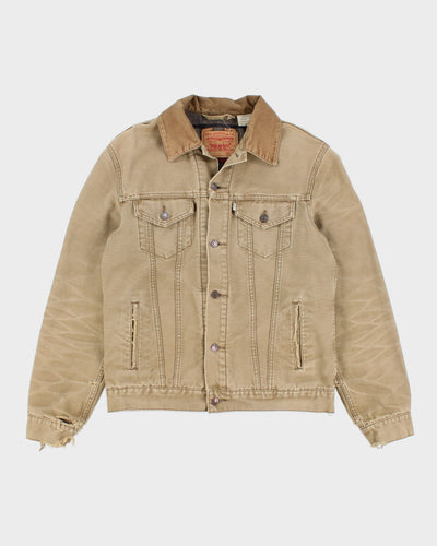Vintage 90's Levi's Tan Lined Denim Jacket - L