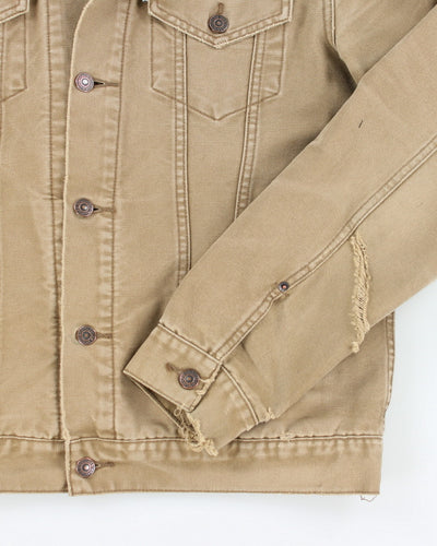 Vintage 90's Levi's Tan Lined Denim Jacket - L